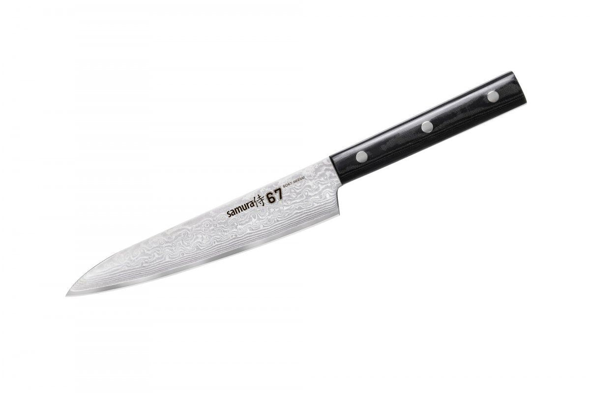 67 Damascus Utility Knife