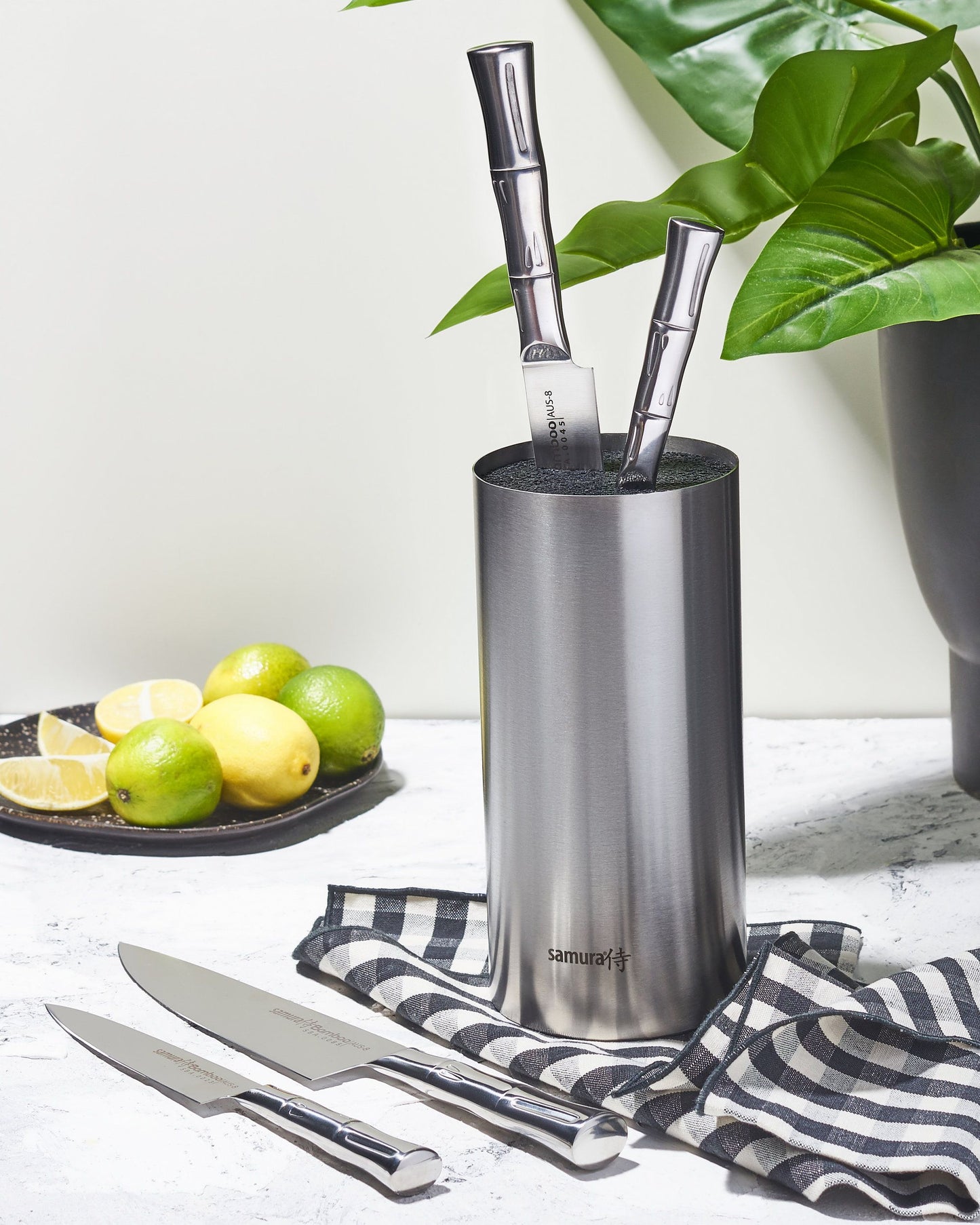 Samura Bamboo Knife Set with Stand