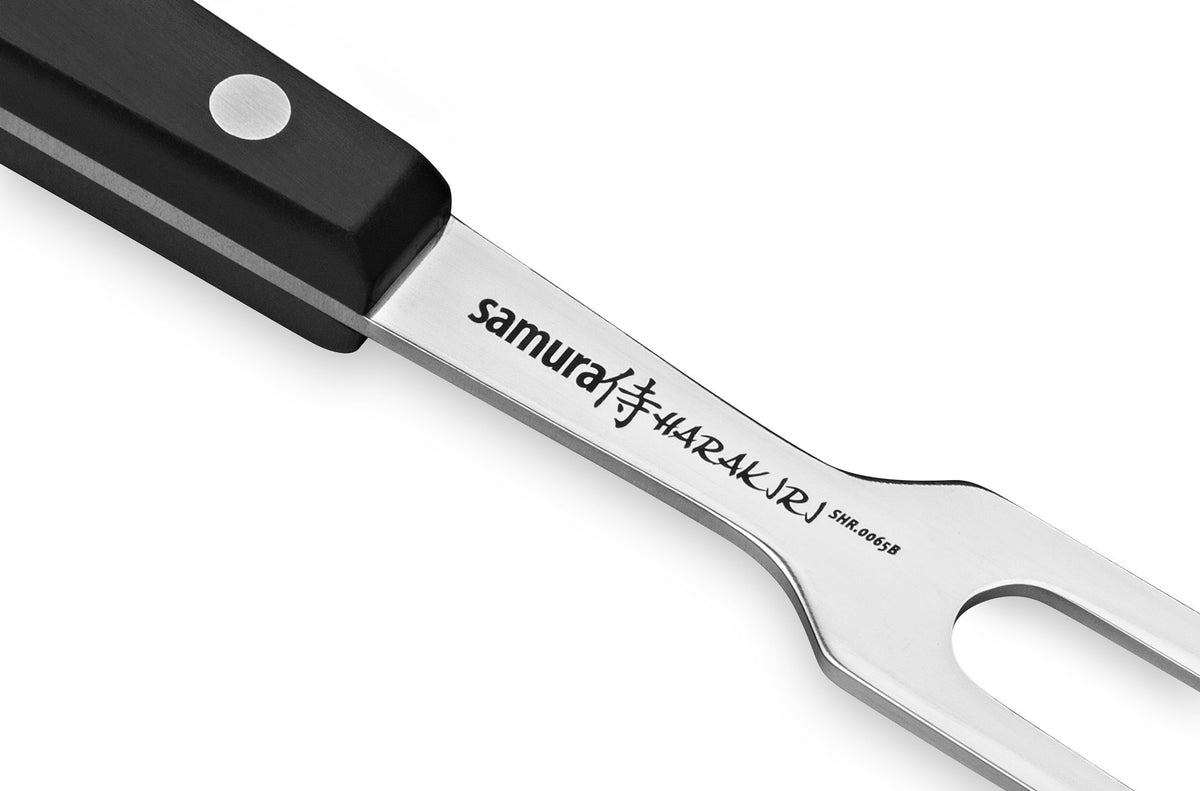Samura Harakiri Tranchiergabel 208 mm, schwarzer Griff – Bild 3