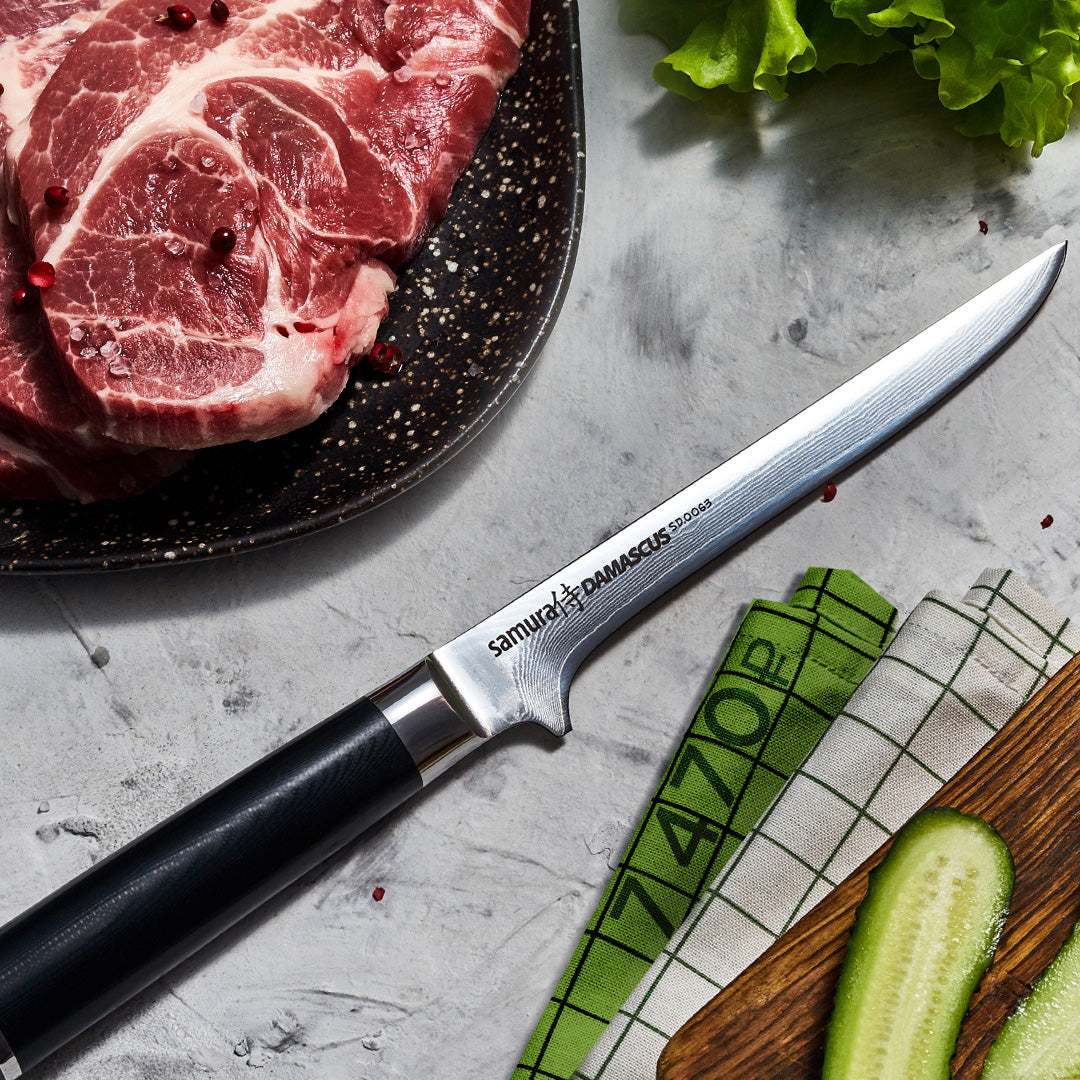 Damascus Boning Knife