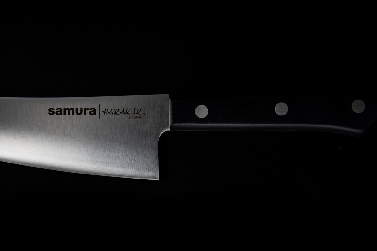 Samura Harakiri Gyuto-Messer 182 mm, schwarzer Griff – Bild 4