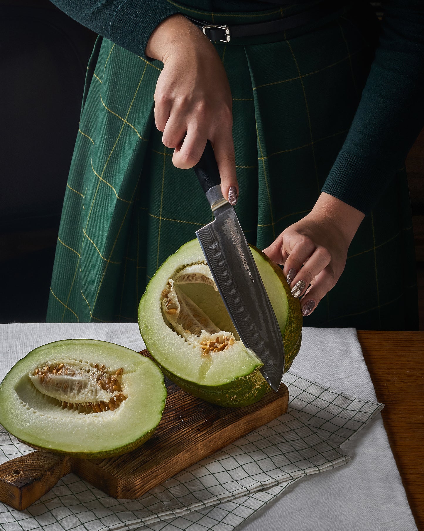 Damascus Santoku Knife