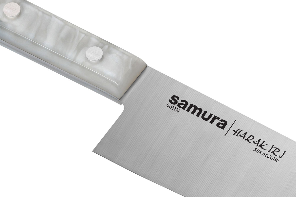 Samura Harakiri Kochmesser 208 mm, weißer Acrylgriff – Bild 3