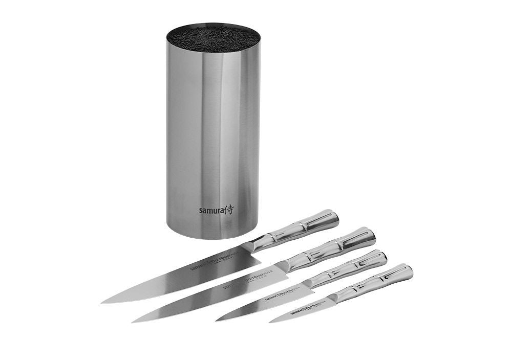 Samura Bamboo Knife Set with Stand