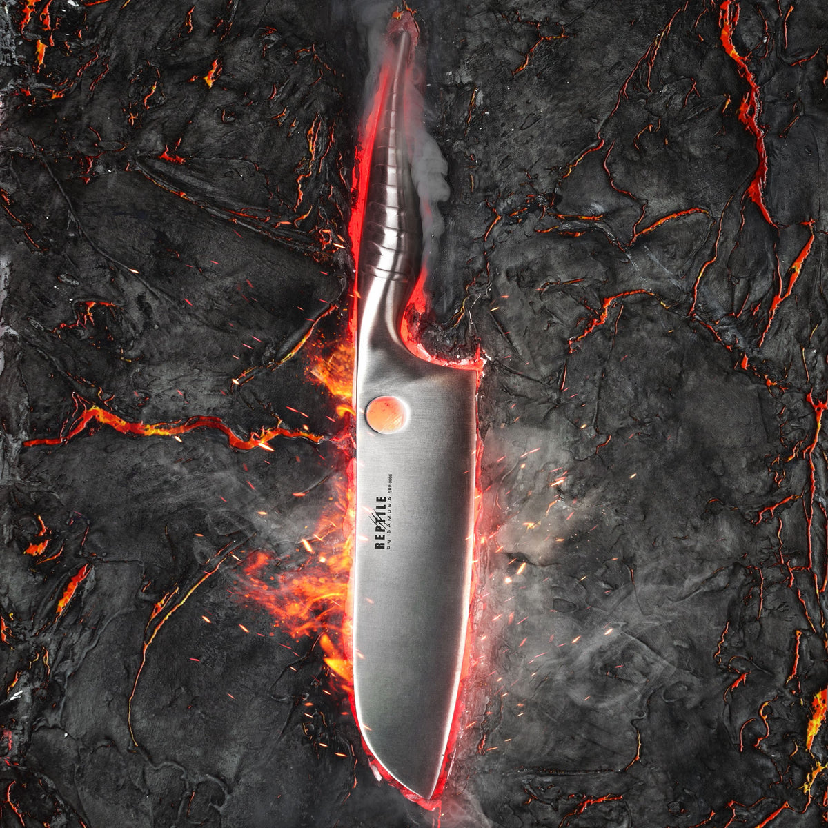 Samura Reptile Santoku Knife 170 mm, with Engraving – image 3