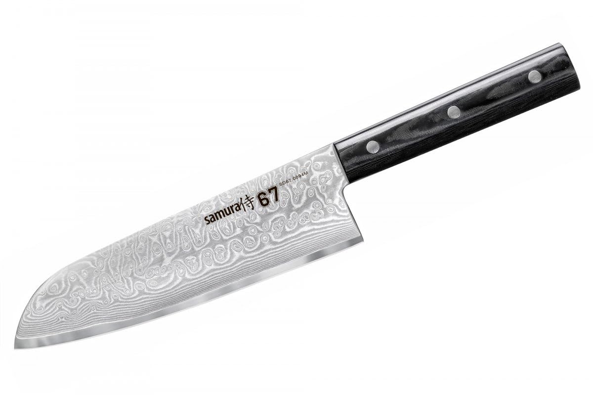 67 Damascus Santoku Knife