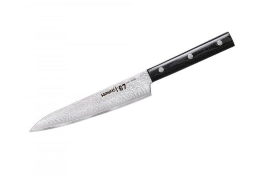 67 Damascus Utility Knife