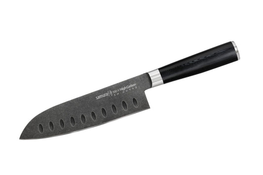 Mo-V Stonewash Santoku Knife