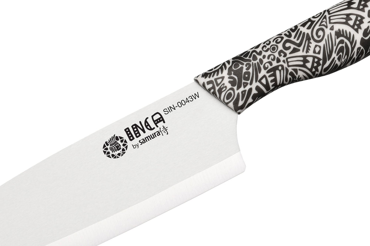 Samura Inca Nakiri-Messer 165 mm, weiße Klinge – Bild 4