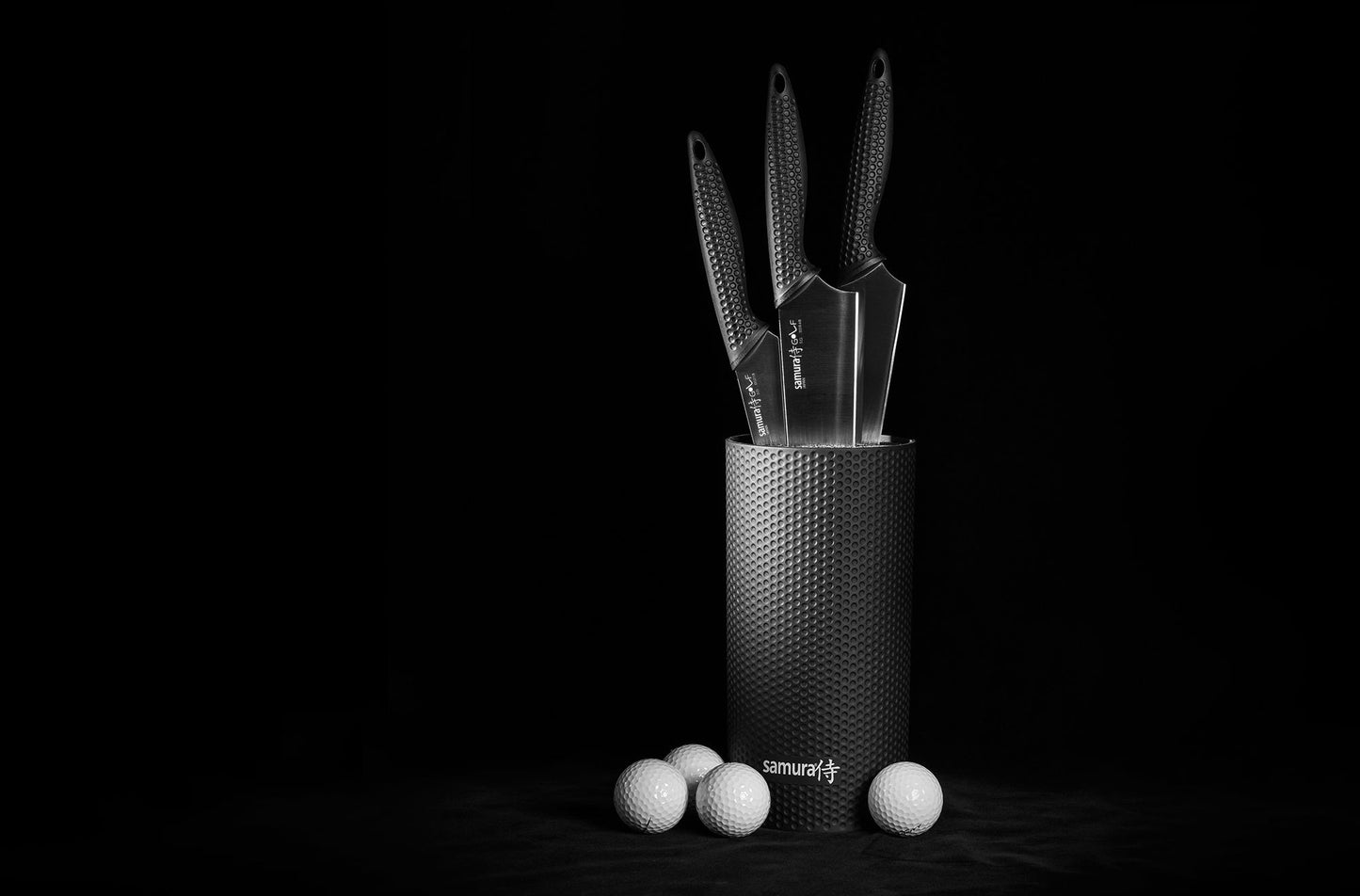 Golf Chef’s Trio Knife Set with Stand