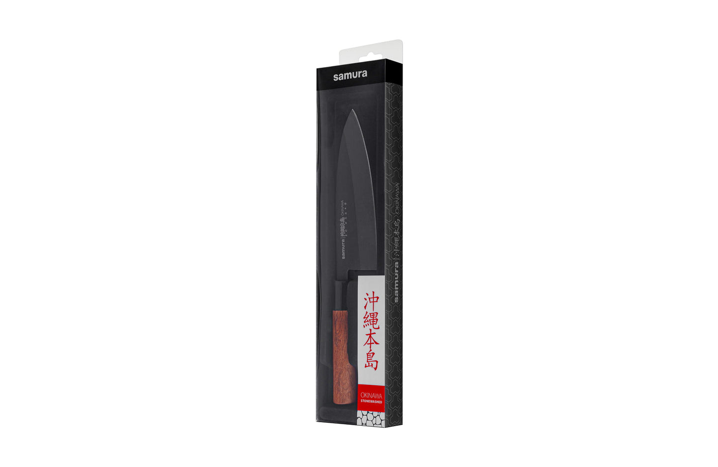 Samura Okinawa Stonewash Deba Knife