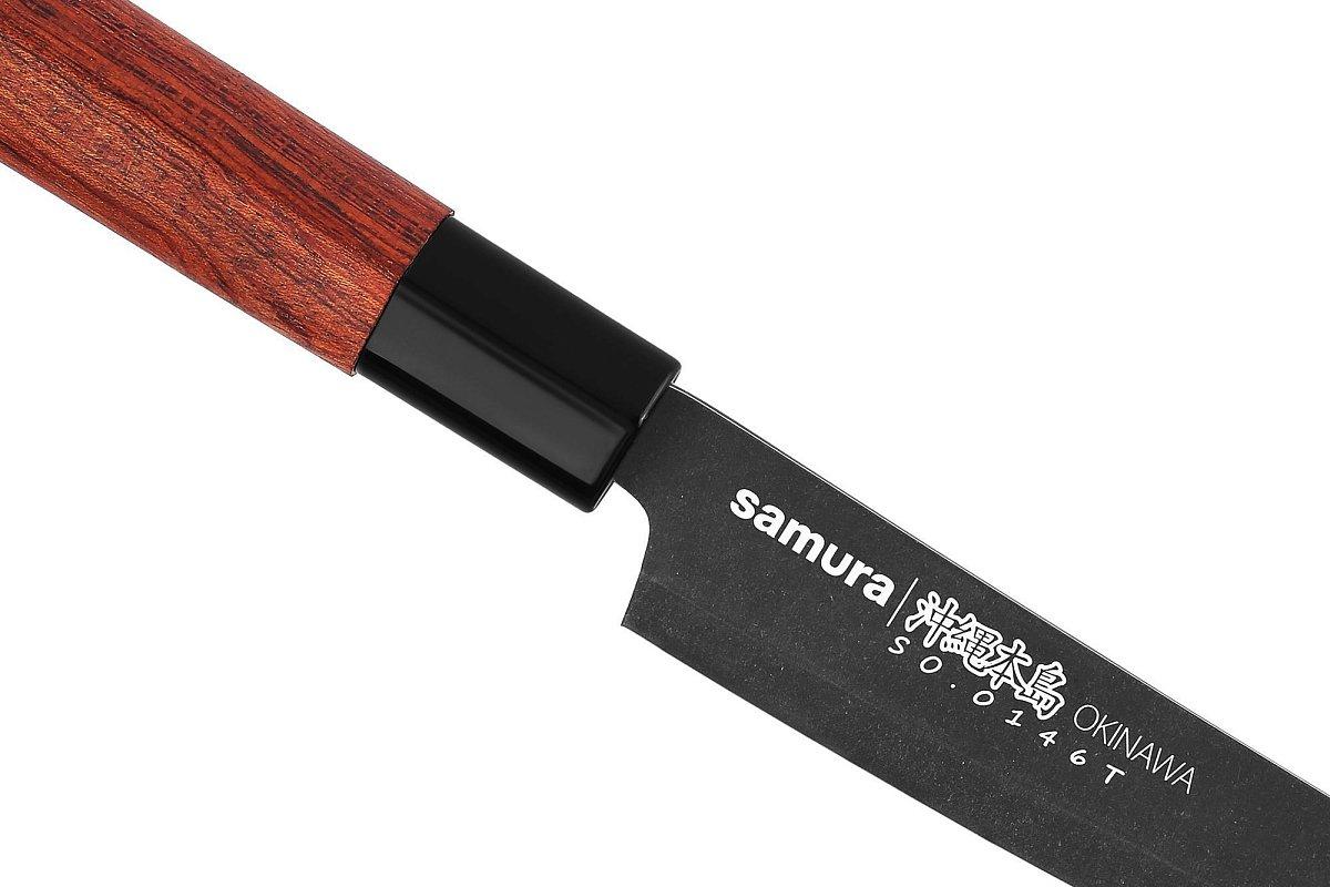 Samura Okinawa Stonewash Slicing Knife Tanto