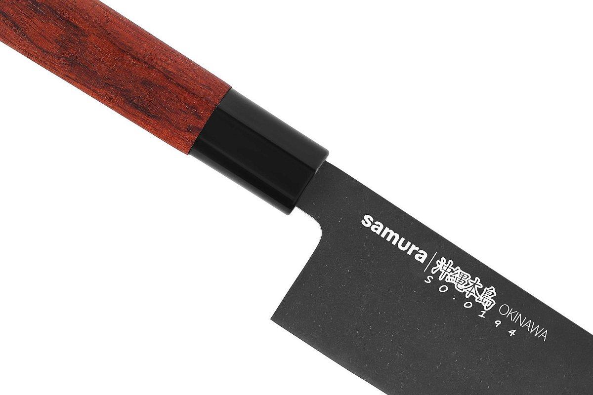 Samura Okinawa Stonewash Santoku Knife
