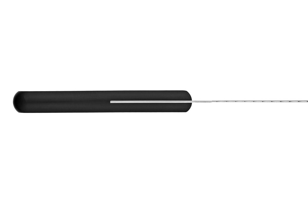 Samura Harakiri dwustronny nóż-piła do chleba i mrożonek 180 mm, czarna rękojeść – zdjęcie 3