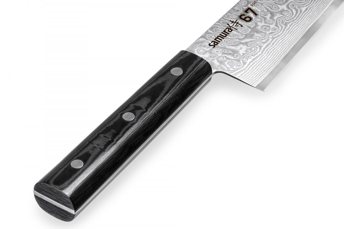 67 Damascus Santoku Knife