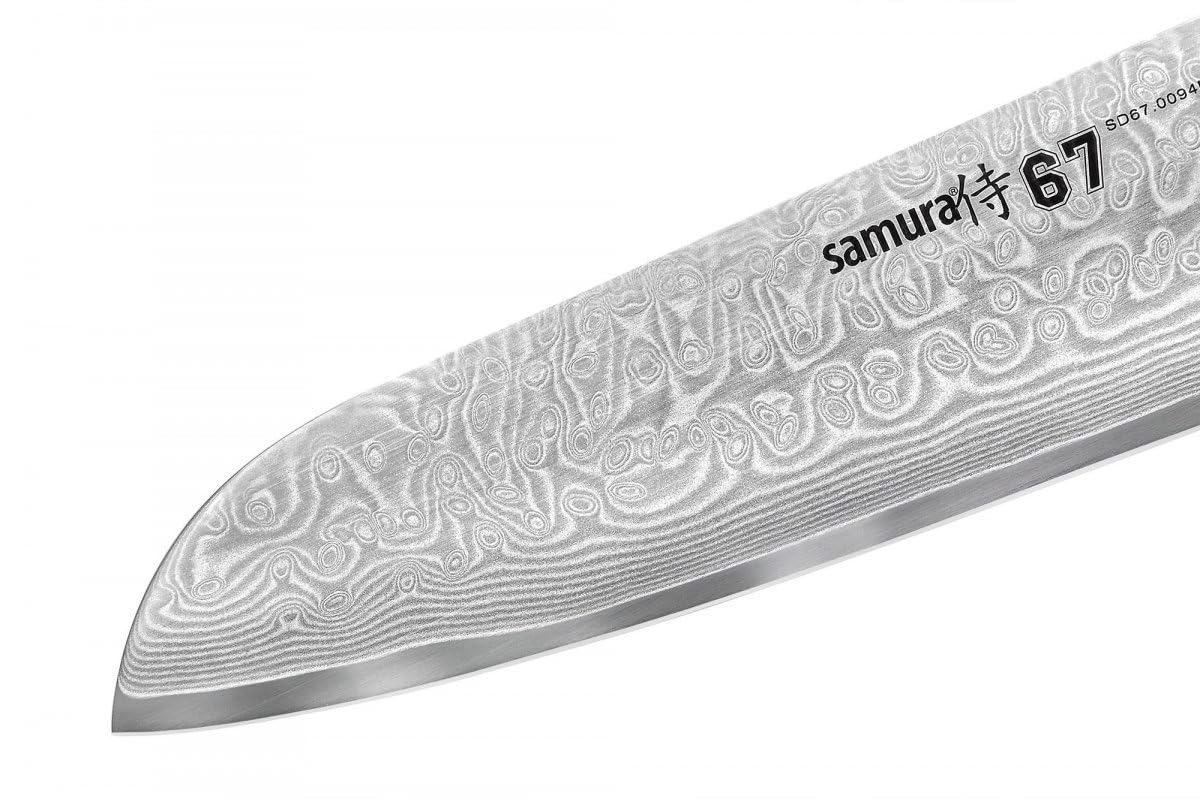 67 Damascus Santoku Knife